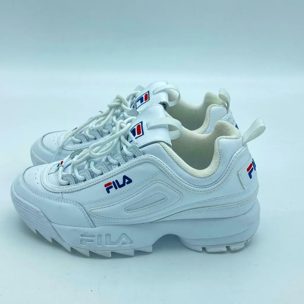 Fila Women's Disruptor 2 Premium Shoes in White Size US 8.5