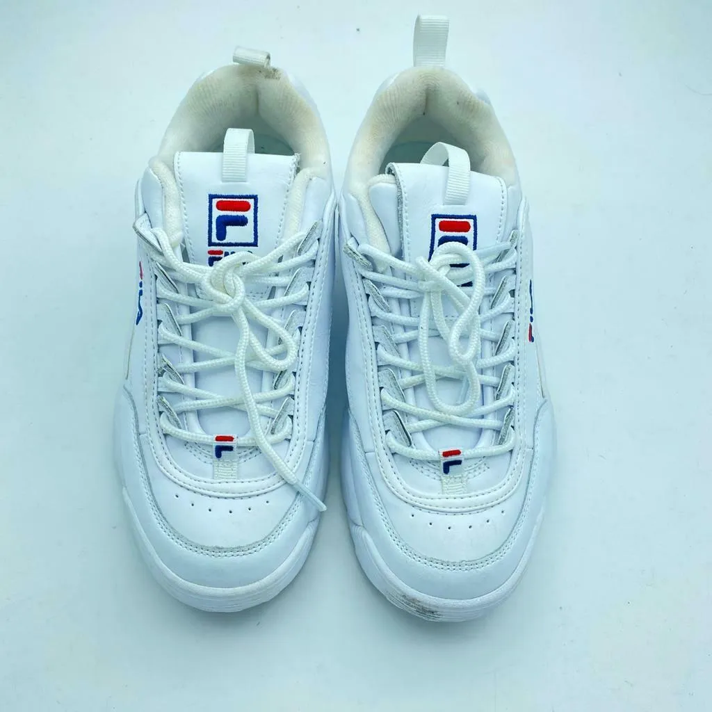Fila Women's Disruptor 2 Premium Shoes in White Size US 8.5