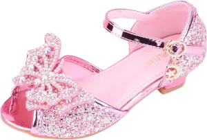 Flower Girl Shoes Girls Dress Shoes Toddler Mary Jane Heel Ballet Flat for School Party Dress Shoes Sandals for Girls
