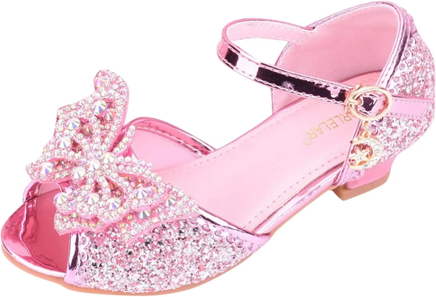 Flower Girl Shoes Girls Dress Shoes Toddler Mary Jane Heel Ballet Flat for School Party Dress Shoes Sandals for Girls