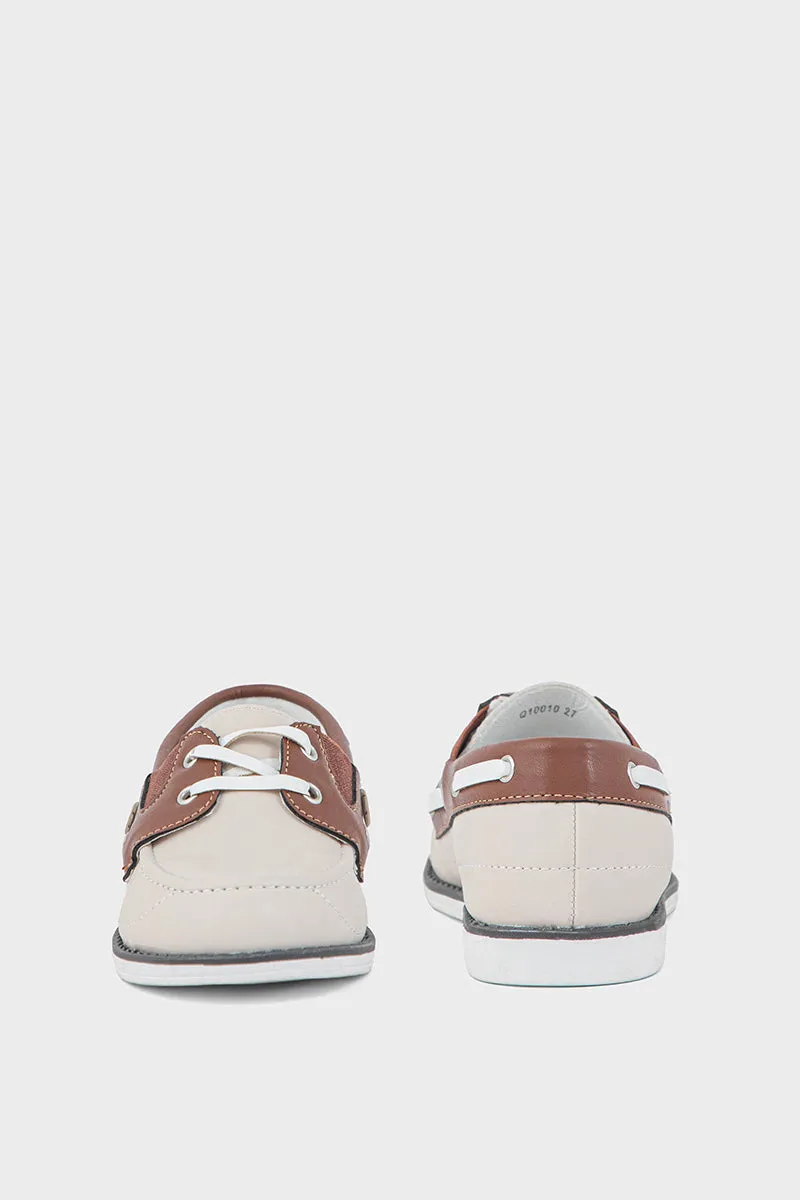 Formal Boat Shoes Q10010-Beige
