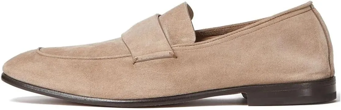 FOWT Retro Round Toe Slip On Loafers Flat Heel Comfort Casual Dress Daily Walking Shoes Size 4-16 US