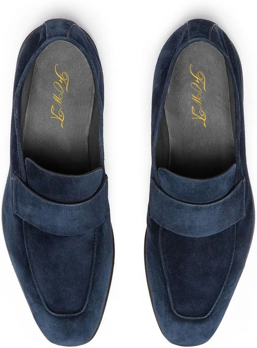 FOWT Retro Round Toe Slip On Loafers Flat Heel Comfort Casual Dress Daily Walking Shoes Size 4-16 US