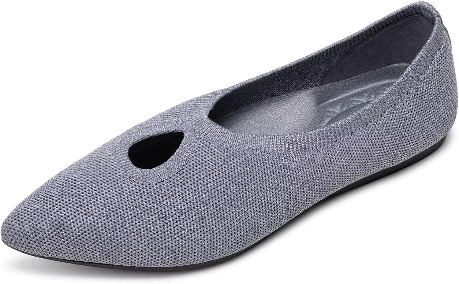 Frank Mully Women's Ballet Flats Teardrop Upper Pointed Toe Lightweight Flats for Women Comfortable Slip on Flats for Work Wedding Office