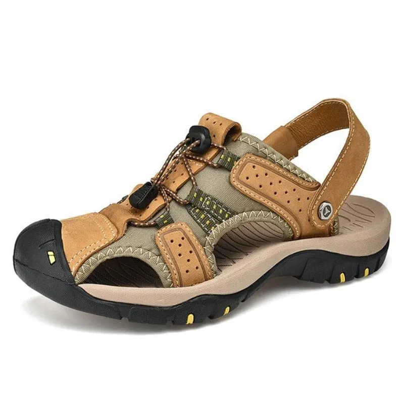 Genuine Leather Outdoor Summer Men's Sandals