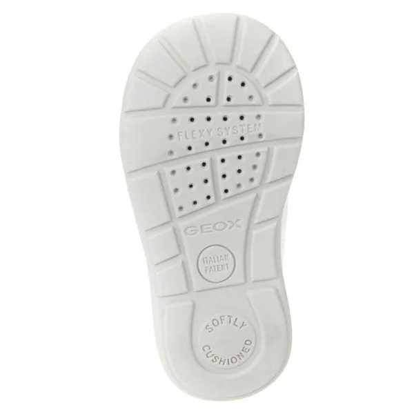 Geox B Kaytan Silver Velcro Shoes