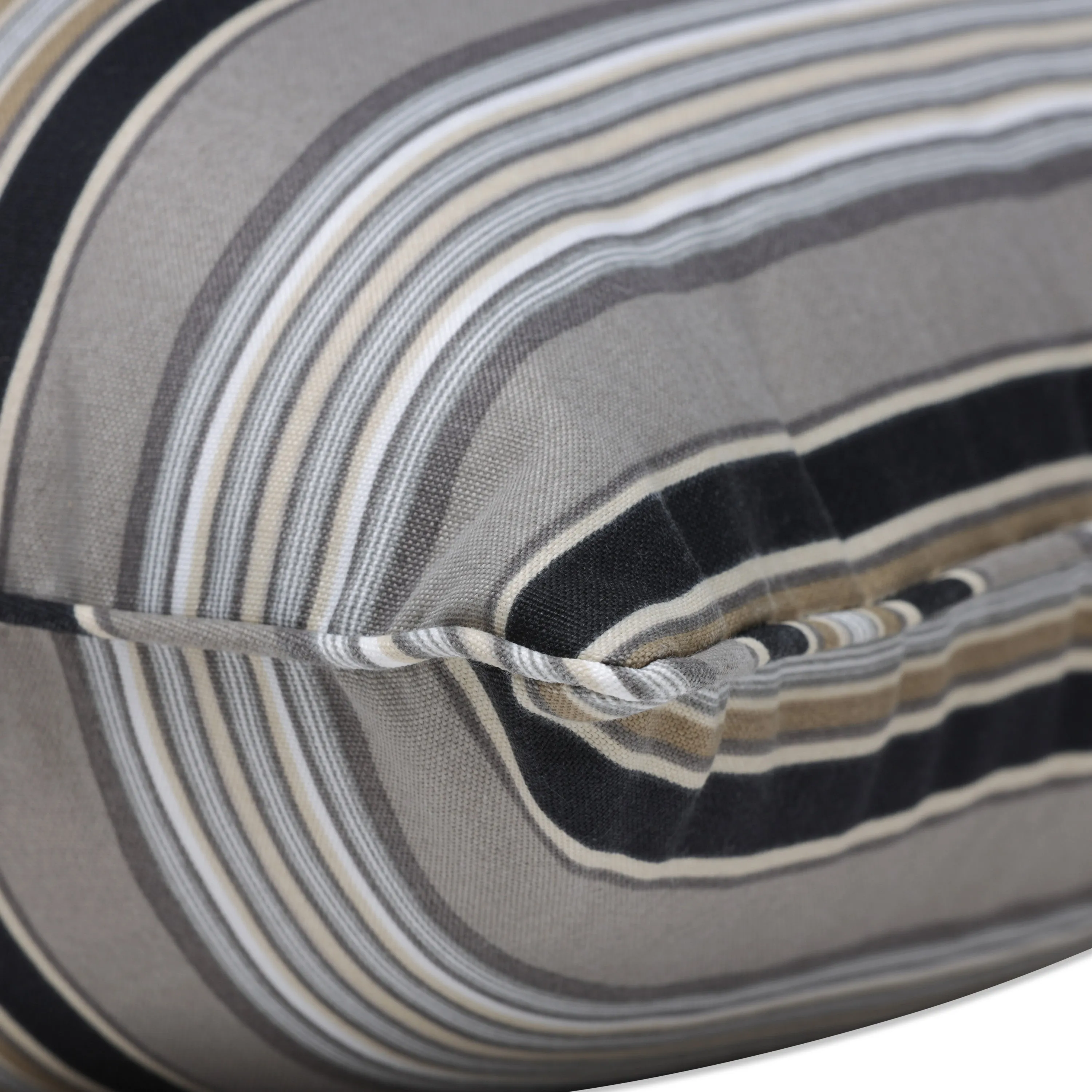 Getaway Stripe Black 18.5-Inch Throw Pillow (Set Of 2)