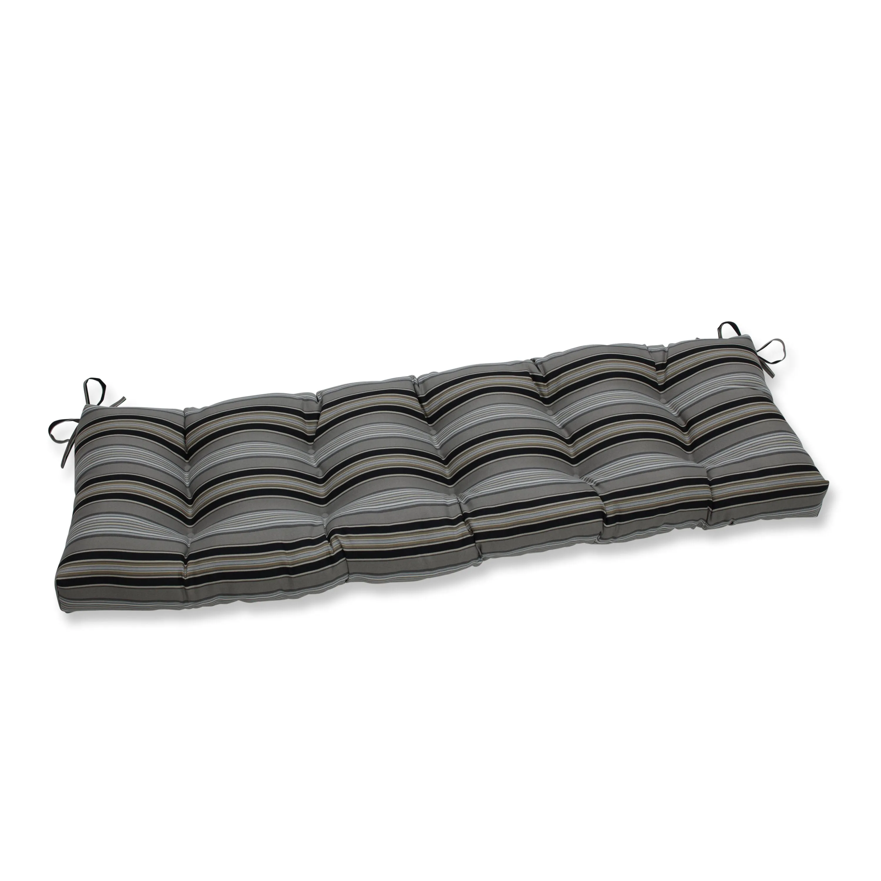 Getaway Stripe Black 60" Blown Bench