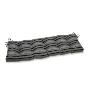 Getaway Stripe Black 60" Blown Bench