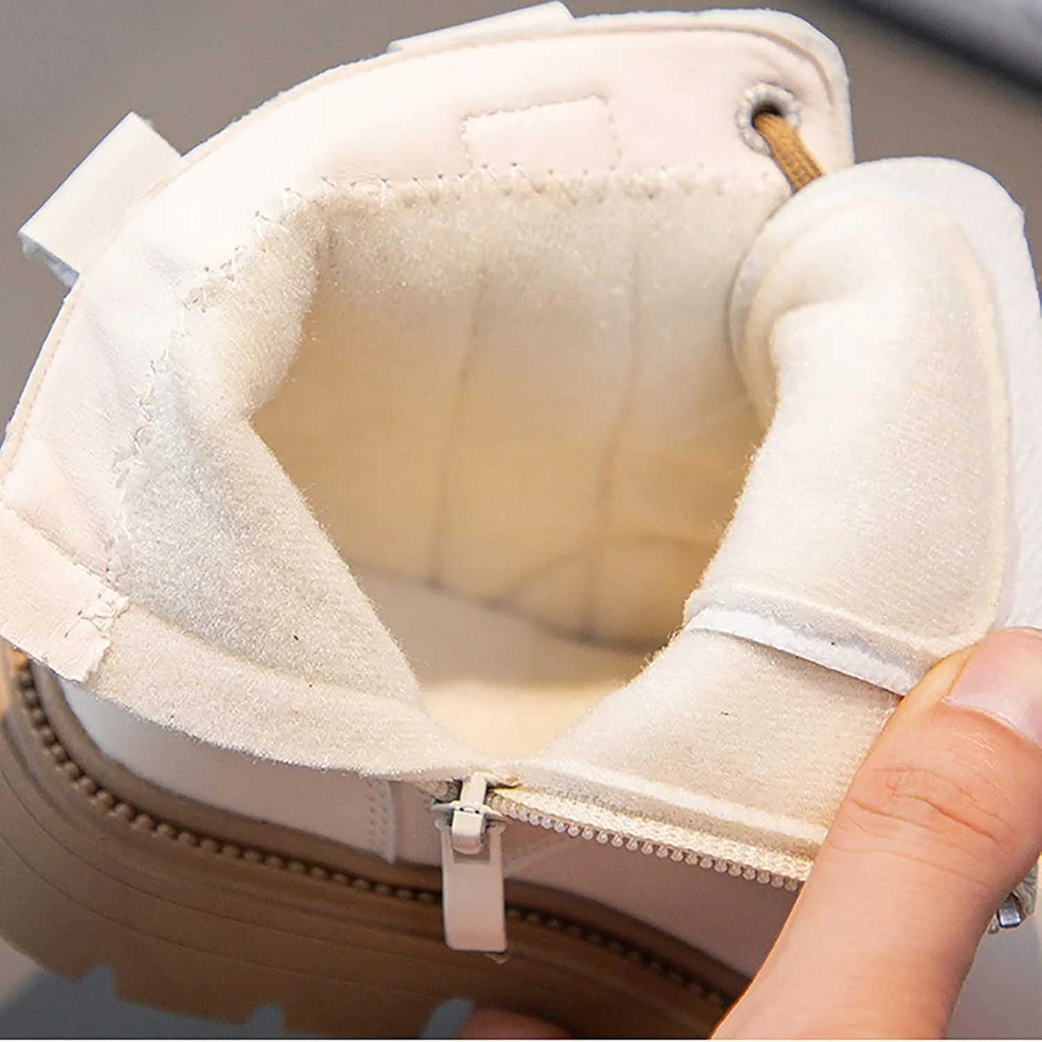 Girls Ankle Boots Side Zipper Cowboy Boots Non Slip Combat Boots Cute Short Boots for Toddler Little Kid Big Kid