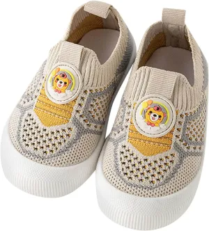 Girls Cartoon Shoes Toddler Girls Boys Sneakers Board Shoes Summer Mesh Surface Breathable Shoes Light Soft Sole