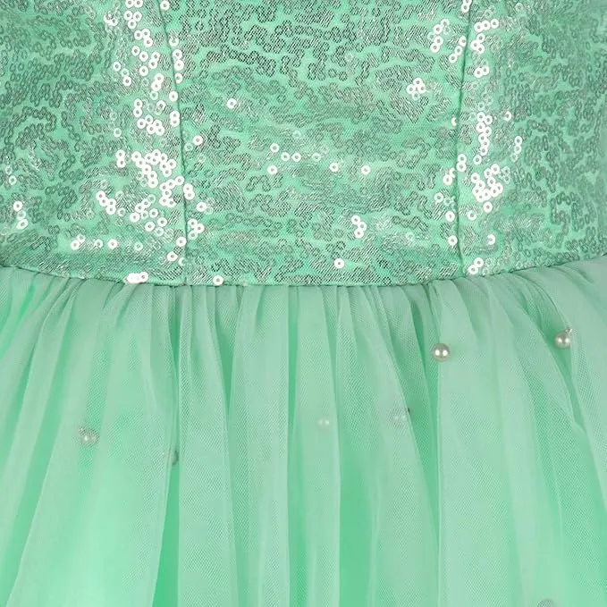 Girls Embellished Fit and Flare Frock Dress