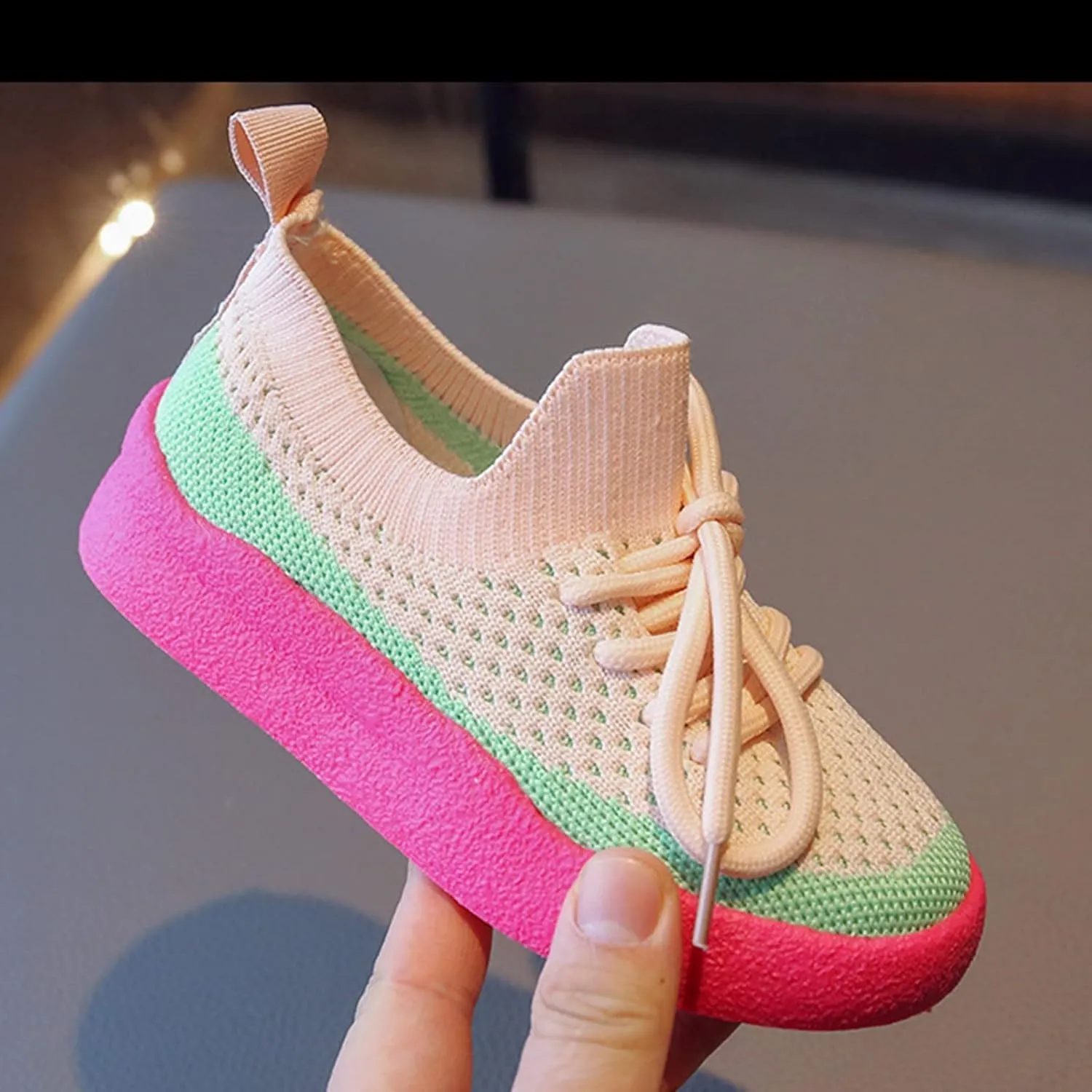 Girls Soft Sole Foot Warmer Children Shoes Children Shoes Sports Shoes Boys And Girls Casual Fashion Mesh Shoes