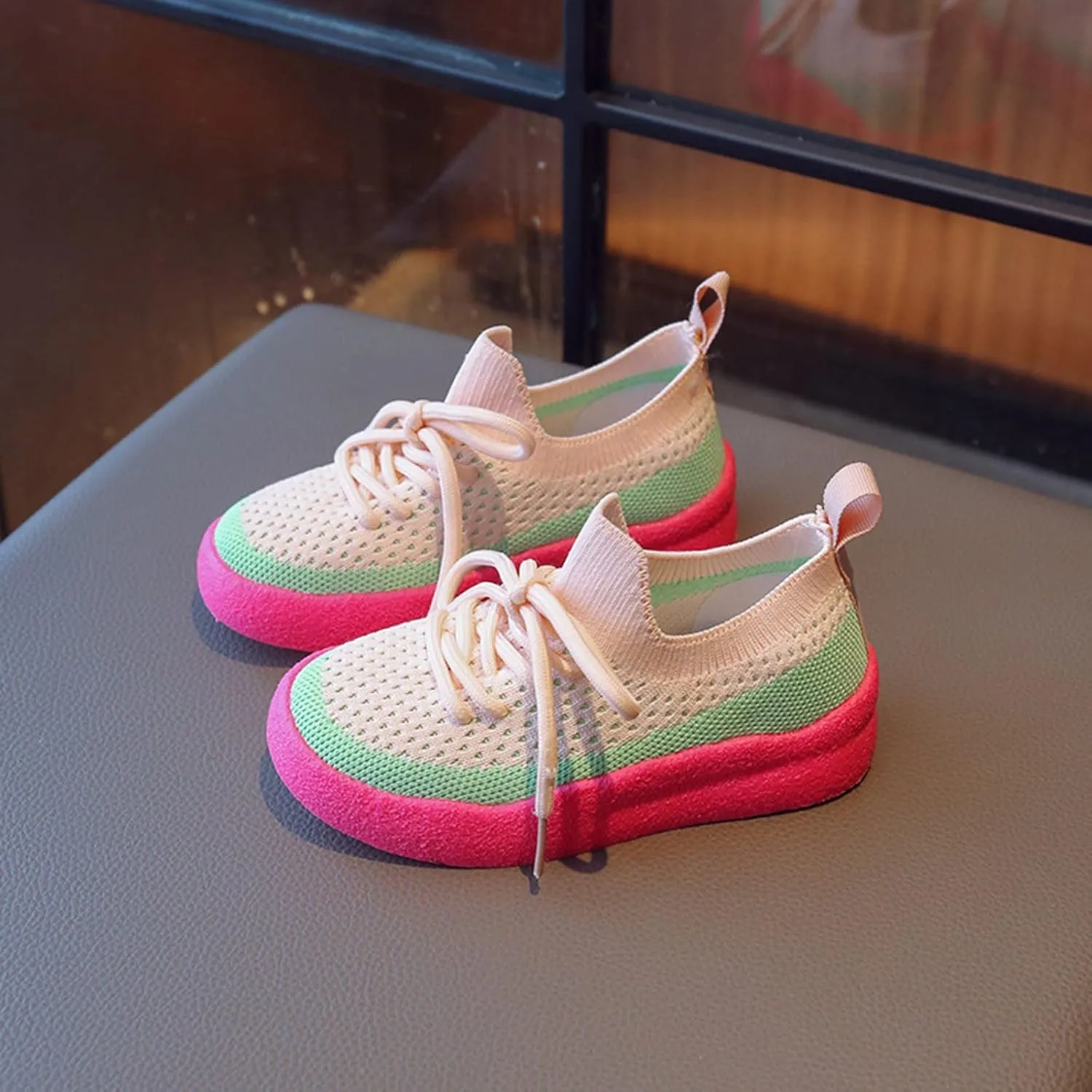 Girls Soft Sole Foot Warmer Children Shoes Children Shoes Sports Shoes Boys And Girls Casual Fashion Mesh Shoes