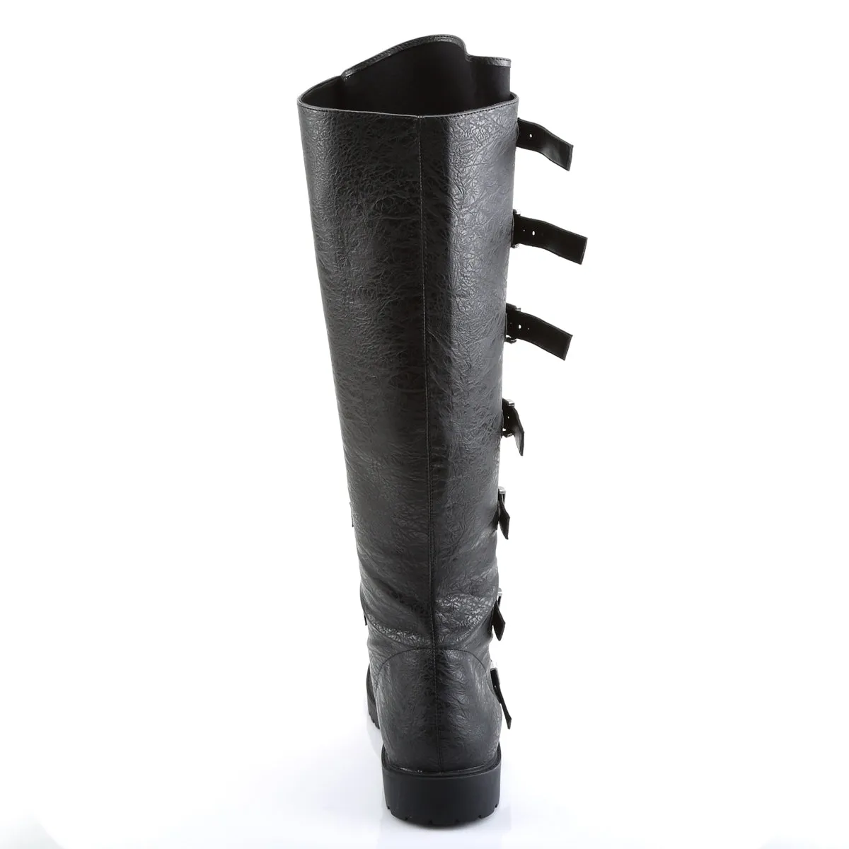 GOTHAM-110 Funtasma Black Distressed Pu Men's Boots