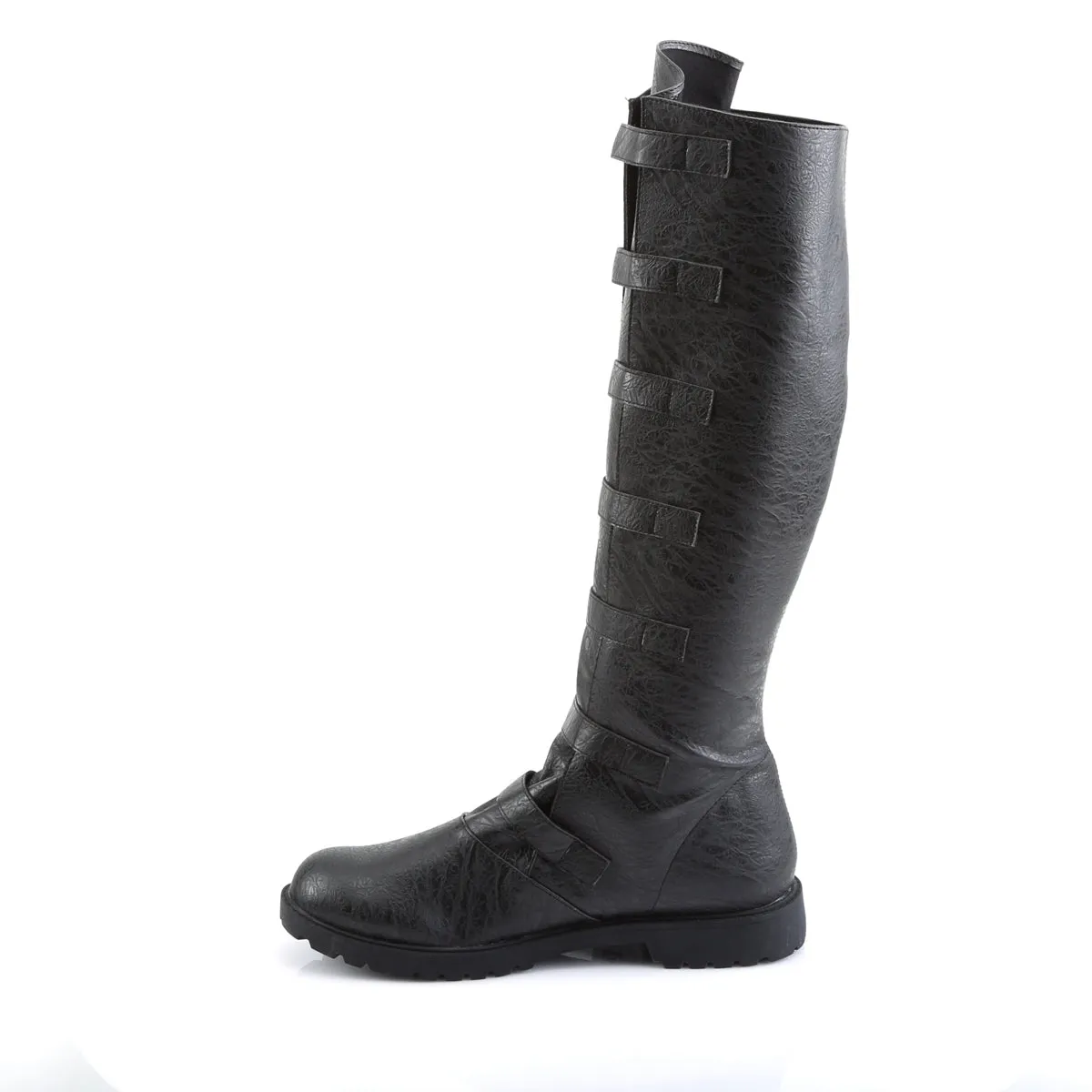 GOTHAM-110 Funtasma Black Distressed Pu Men's Boots