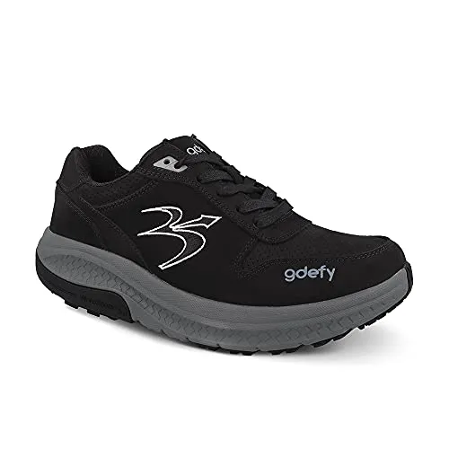 Gravity Defyer Men's G-Defy Orion Athletic Shoes 9 M US - Pain Relief Casual Shoes for Heel Spurs, Knee Pain, Back Pain, Plantar Fasciitis Shoes Black, Gray