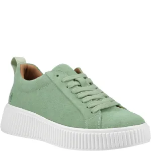 Green Harlow Suede Trainers