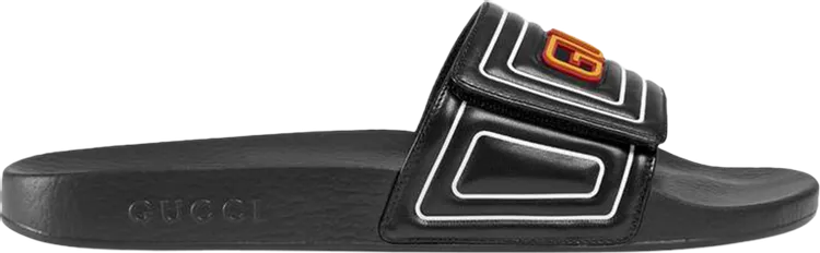 Gucci Slide Sandals Gucci Logo - Black, black
