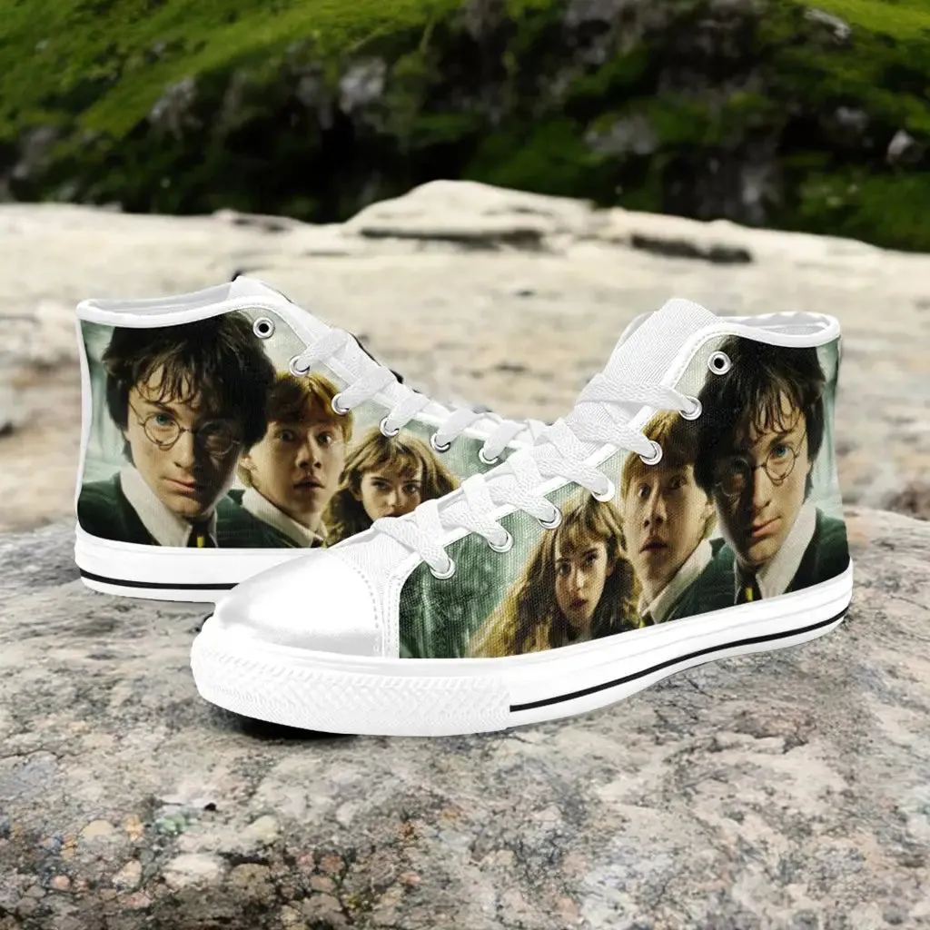Harry Potter Hermione Ron Weasley Shoes High Top Sneakers for Kids and Adults