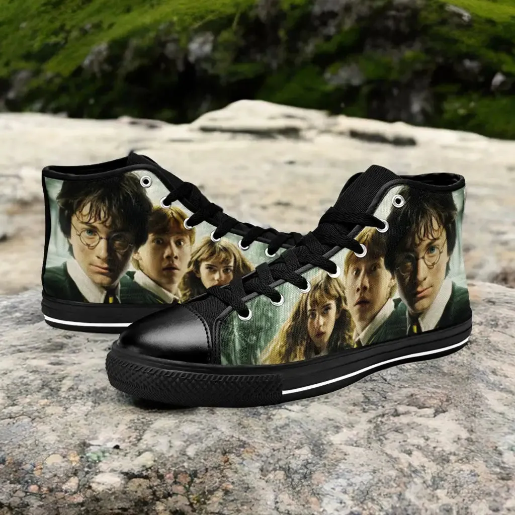 Harry Potter Hermione Ron Weasley Shoes High Top Sneakers for Kids and Adults