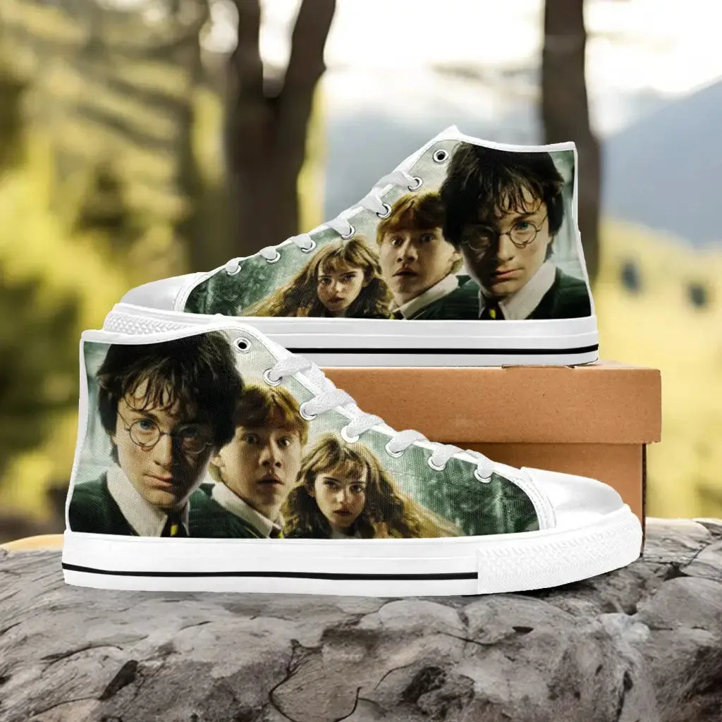 Harry Potter Hermione Ron Weasley Shoes High Top Sneakers for Kids and Adults
