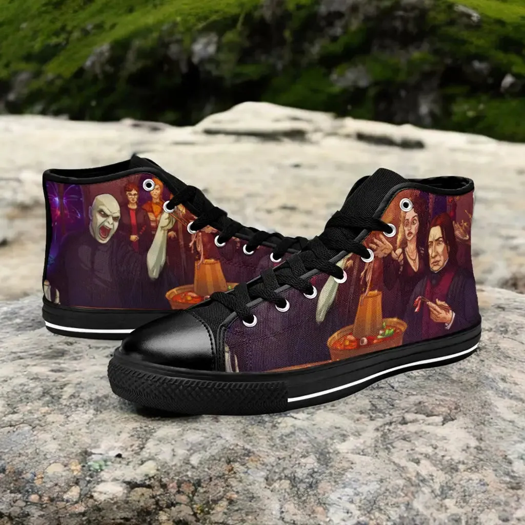 Harry Potter Lord Voldemort Shoes High Top Sneakers for Kids and Adults