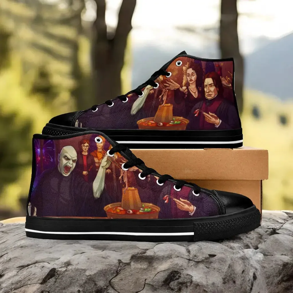 Harry Potter Lord Voldemort Shoes High Top Sneakers for Kids and Adults