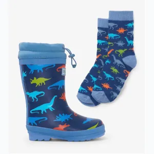 Hatley Dino Sherpa Lined Boots F22dsk1569