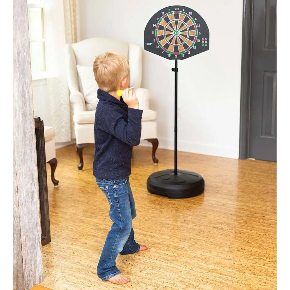 HearthSong 2-in-1 Basketball and Magnetic Dart Game