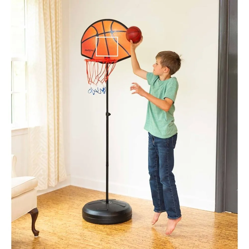 HearthSong 2-in-1 Basketball and Magnetic Dart Game