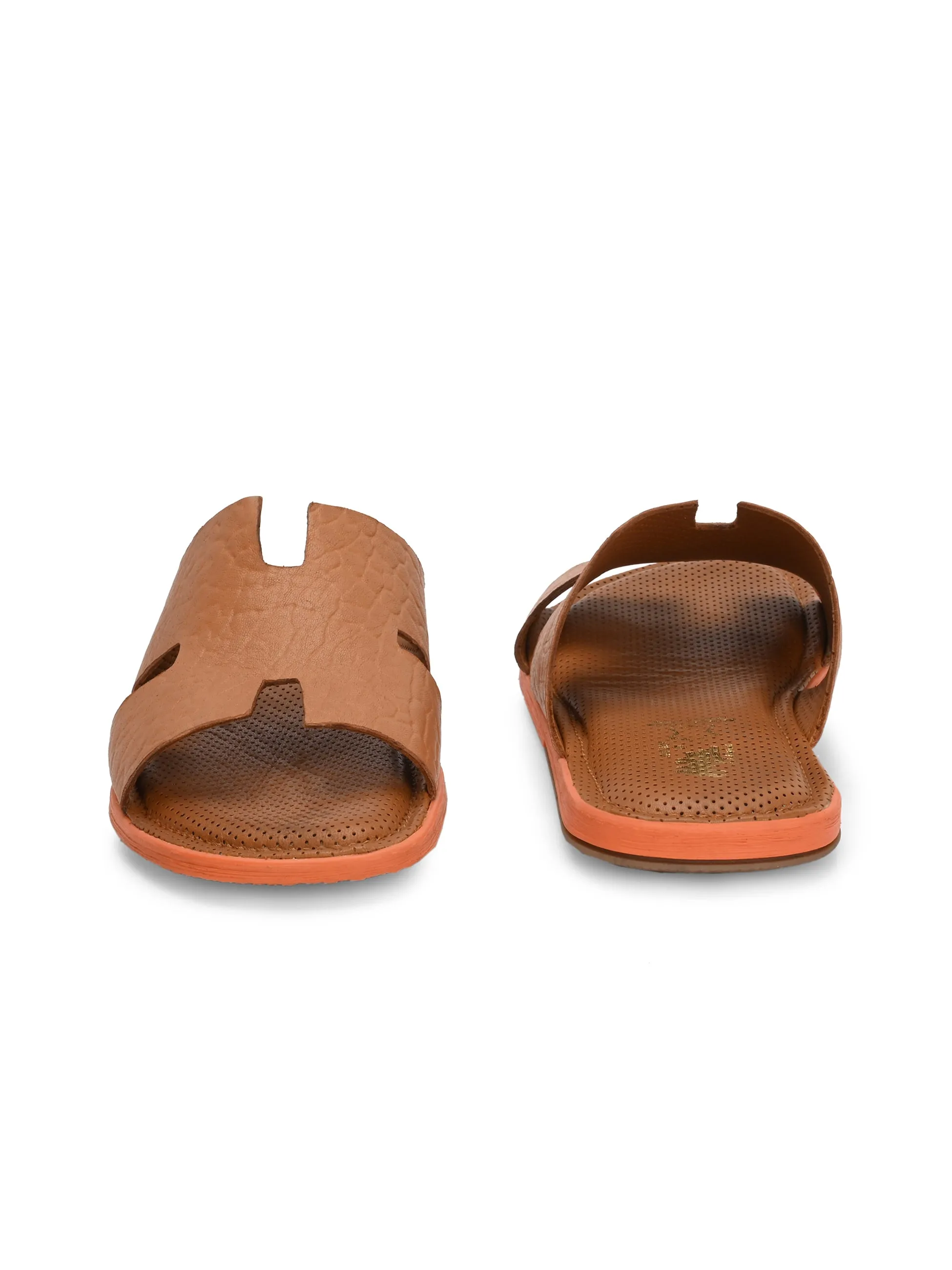 HITZ9314 Men's Tan Casual Slippers