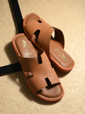 HITZ9314 Men's Tan Casual Slippers