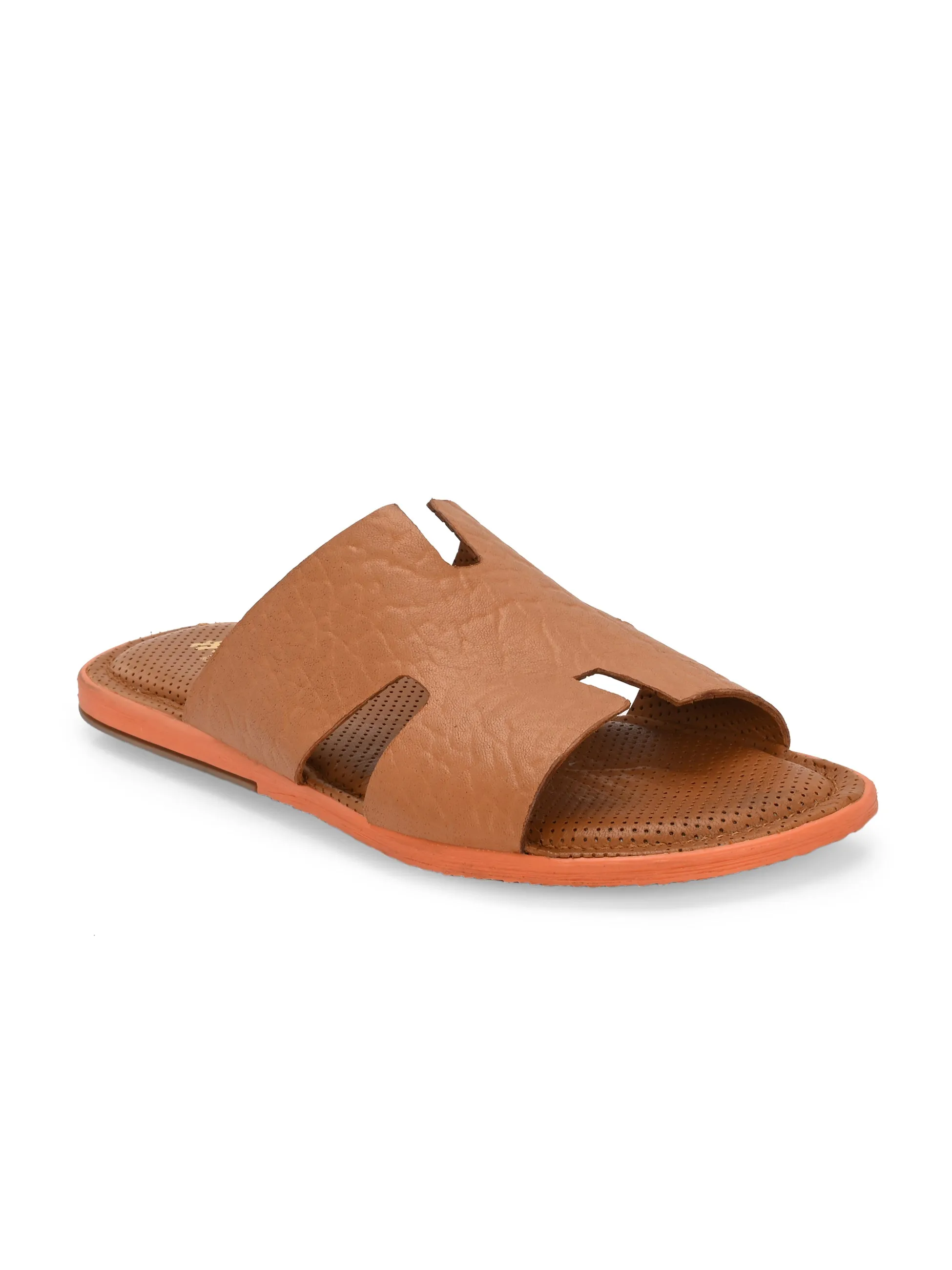 HITZ9314 Men's Tan Casual Slippers
