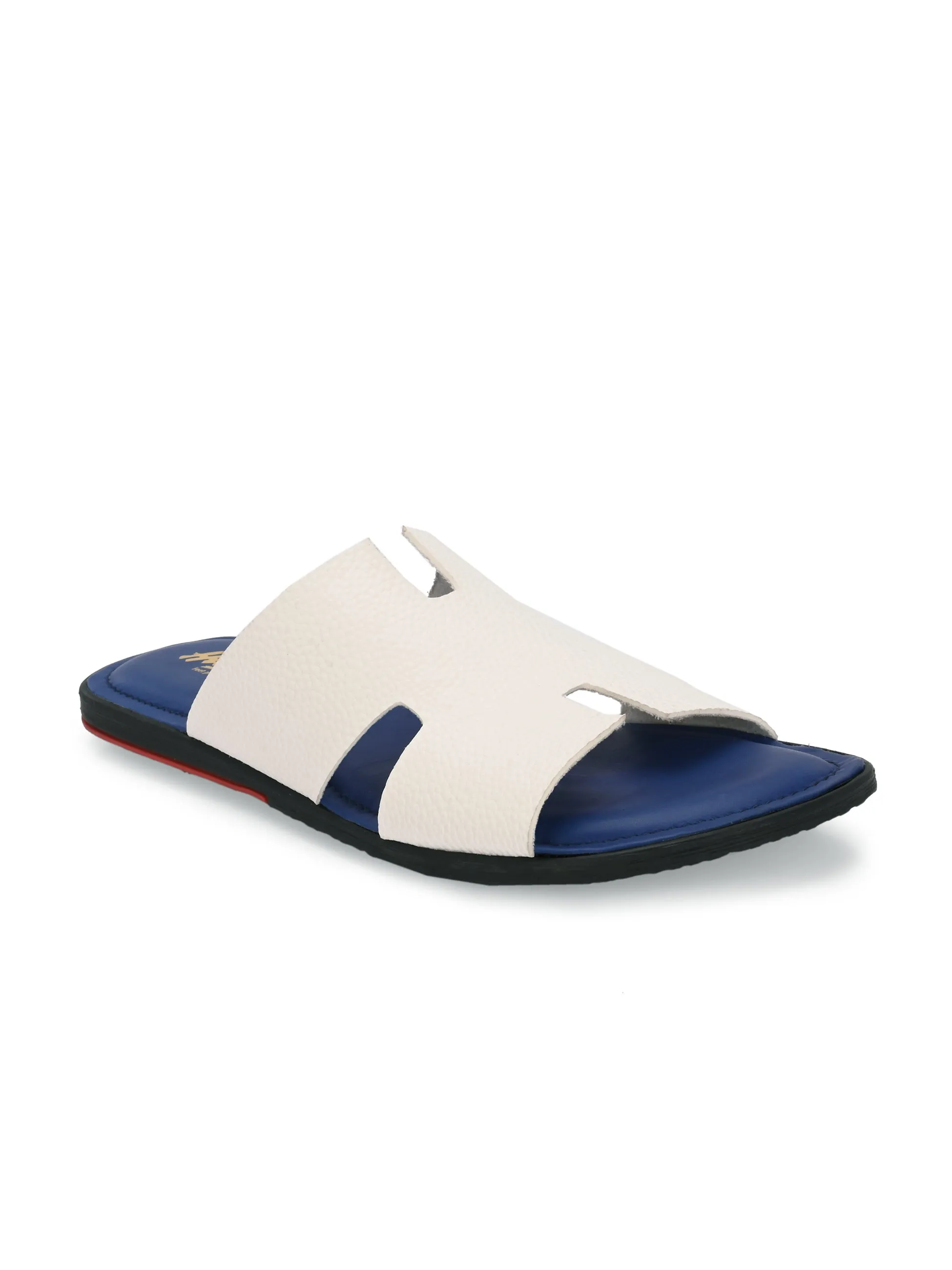 HITZMS9314 Men's White Casual Slippers