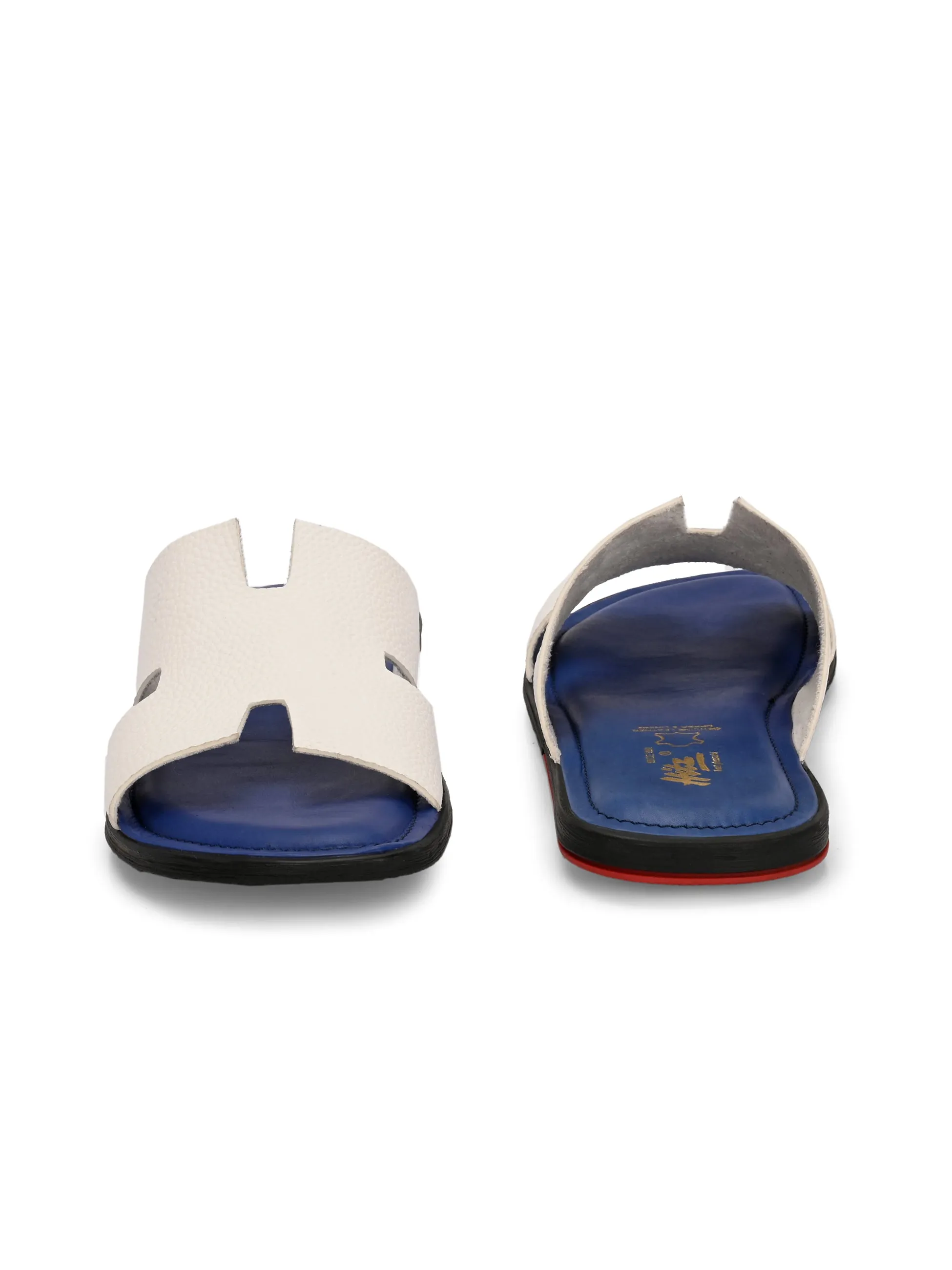 HITZMS9314 Men's White Casual Slippers