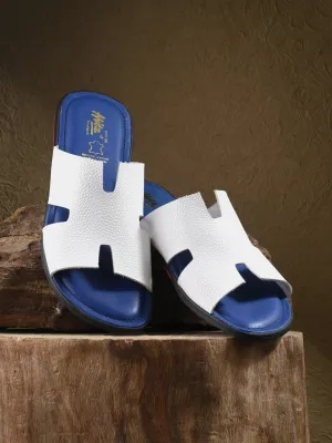 HITZMS9314 Men's White Casual Slippers