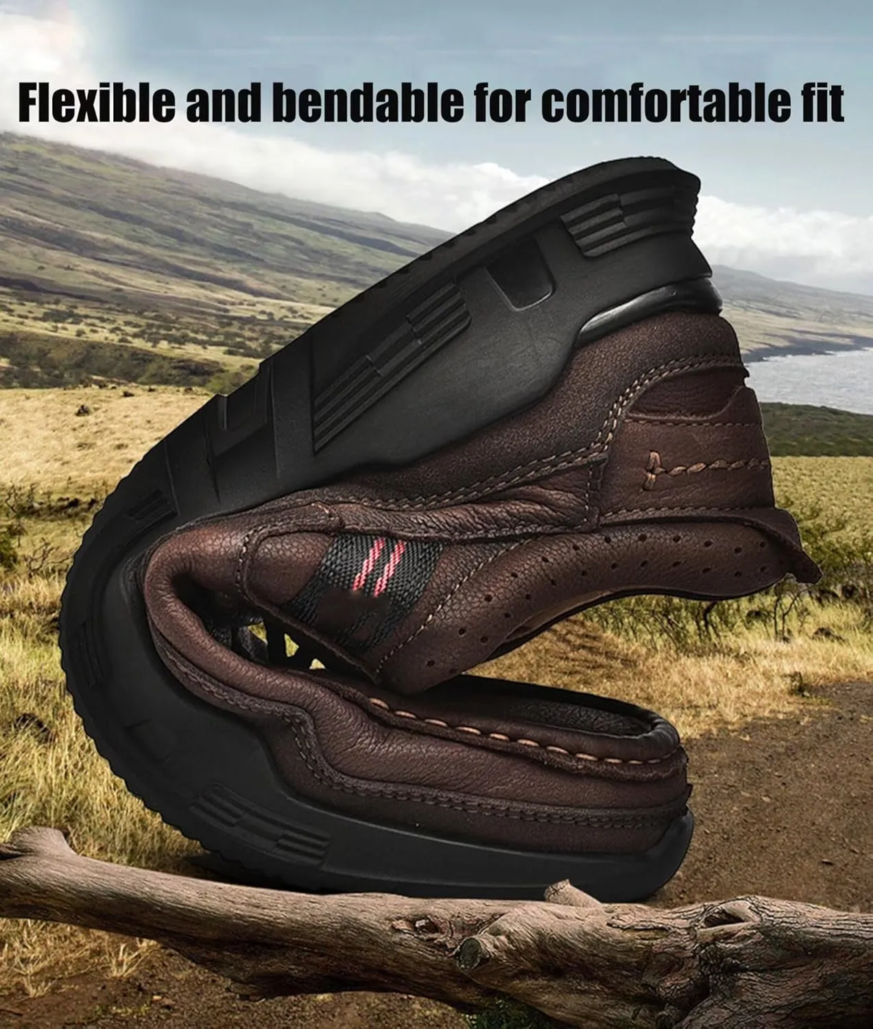 HNVAVQ Mens Casual Driving Shoes Leather Shoes Outdoor Walking Shoes Work Business Office Shoes