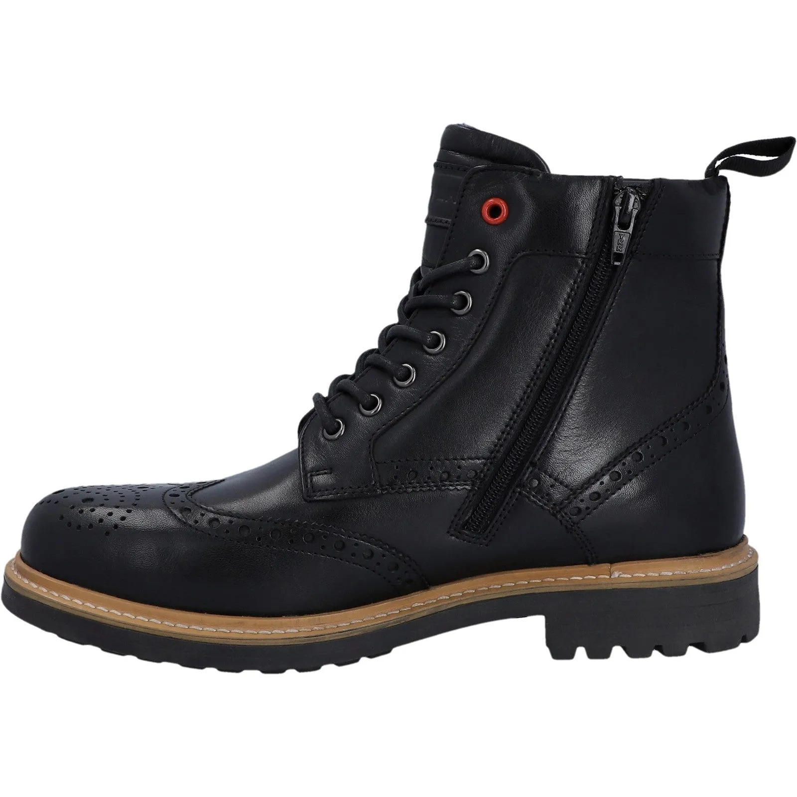 Hunter Mens Black HFRMGB0040513-BLK Cawdor Brogue Ankle Boots