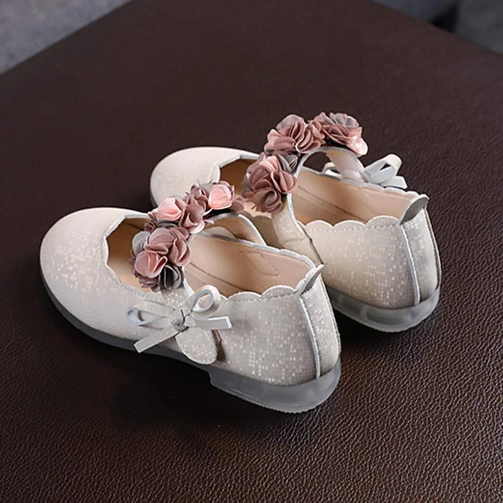 Infant Floral Girls Kids Sandals Toddler Dance Leather Shoes Baby Princess Baby Shoes Kid Sneaker Boy
