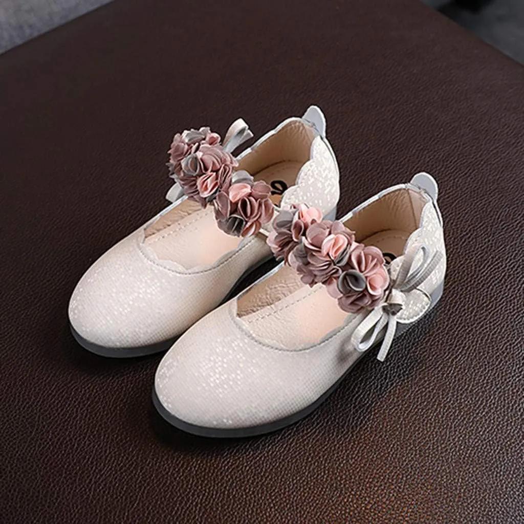 Infant Floral Girls Kids Sandals Toddler Dance Leather Shoes Baby Princess Baby Shoes Kid Sneaker Boy