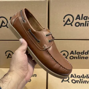 J.BOAT SHOE - BROWN - Export Left Over