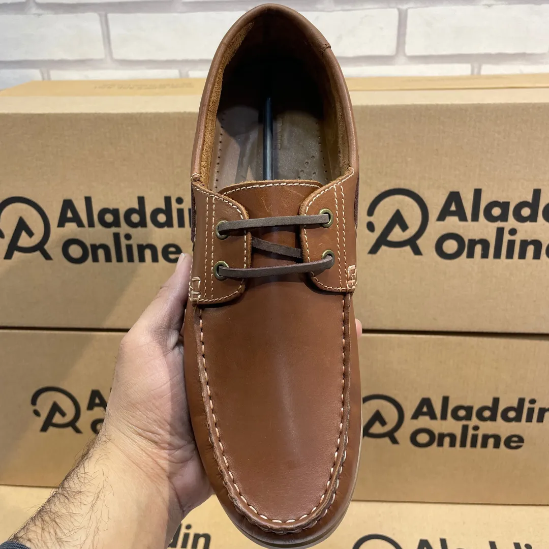 J.BOAT SHOE - BROWN - Export Left Over