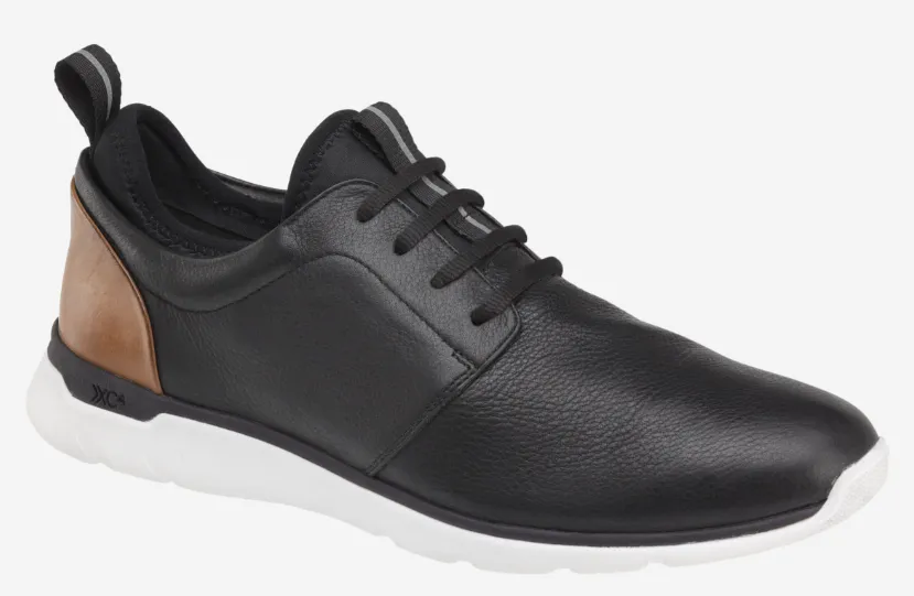 Johnston & Murphy Men's XC4® Prentiss Plain Toe Black Waterproof Full Grain Leather 252951