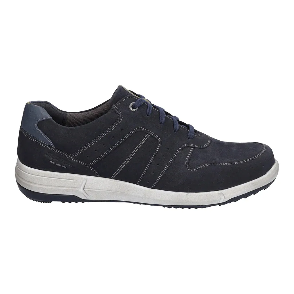 Josef Seibel Men's Enrico 28 Leather Casual Shoes Indigo Blue