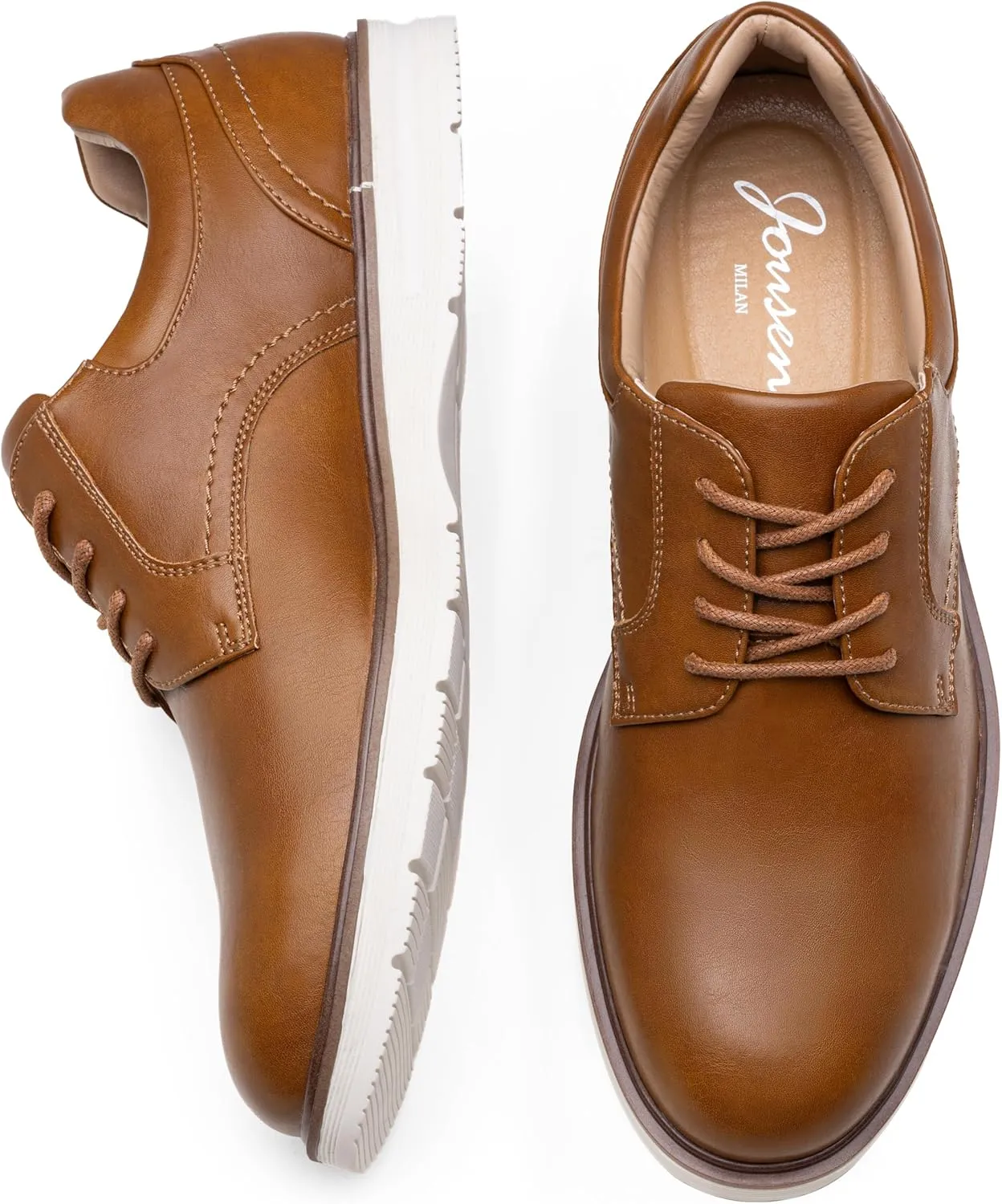 Jousen Mens Dress Shoes Casual Oxfords Lace Up Business Formal Dress Sneakers for Men