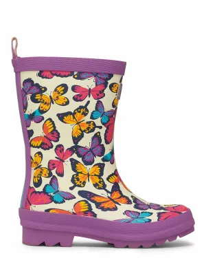Kaleidoscope Butterflies Matte Gumboots