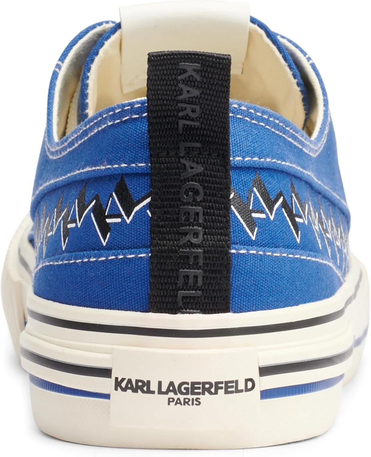 Karl Lagerfeld Paris Men's Cottom Canvas Logo Band Low Top Sneaker
