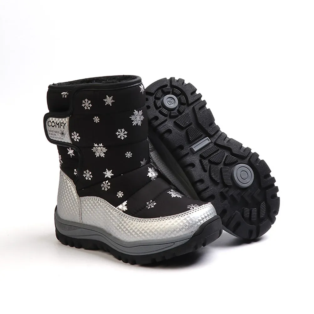 Kid Waterproof Snow Boots Outdoor Winter Shoes