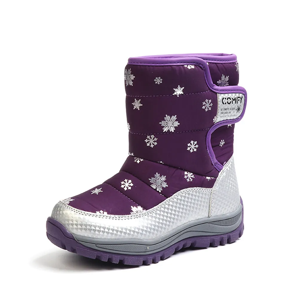 Kid Waterproof Snow Boots Outdoor Winter Shoes